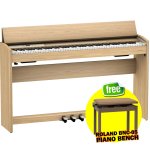 products roland f701 88key modern digital piano with roland bnc 05 piano bench 7801