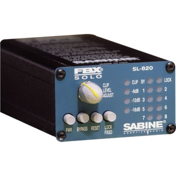 products sabine fbx sl820 digital feedback eliminator with 1 4 inch i o 180