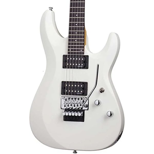 products schecter c6 fr deluxe swht satin white electric guitar 7474