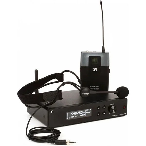 products sennheiser xsw2 me3 e band wireless headset system 7545