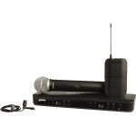 products shure blx288 cvl wireless combo system with pg58 handheld and cvl lavalier 9800