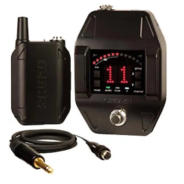 products shure glxd16 wireless system with glxd6 wireless guitar pedal 2658
