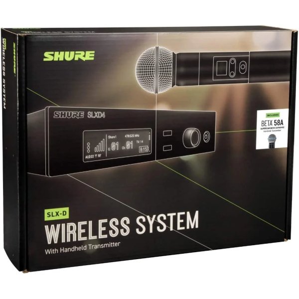 products shure slxd24 b58 digital wireless handheld microphone system w beta 58a 6224
