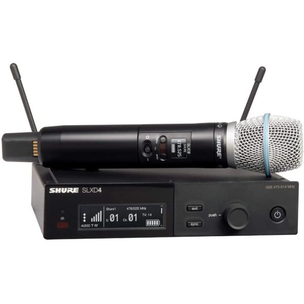 products shure slxd24 sm86 digital handheld wireless vocal system w sm86 a81234