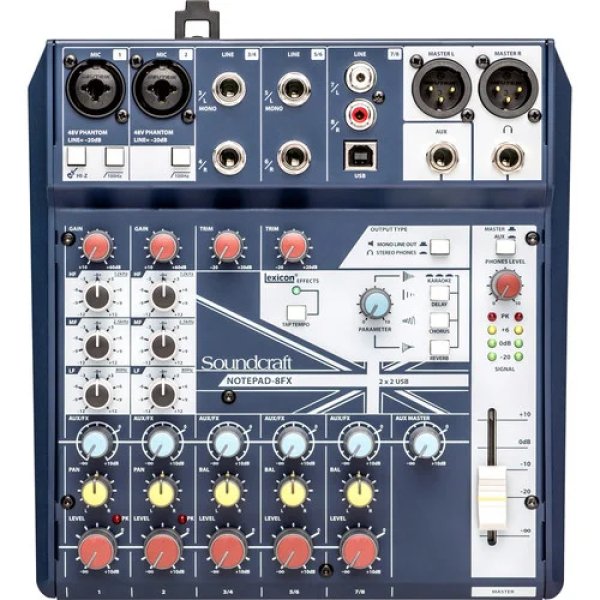 products soundcraft notepad 8fx mixer with effects 6346