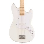 products squier sonic bronco bass guitar w white pickguard maple fb arctic white 8095