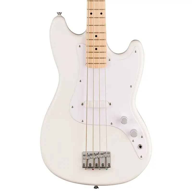 products squier sonic bronco bass guitar w white pickguard maple fb arctic white 8095 products squier sonic bronco bass guitar w white pickguard maple fb arctic white 8095