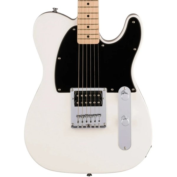 products squier sonic esquire h electric guitar w black pickguard maple fb arctic white 8087