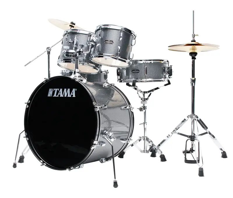 products tama st52h6c css stagestar 5 piece drum kit with cymbals cosmic silver sparkle a116420