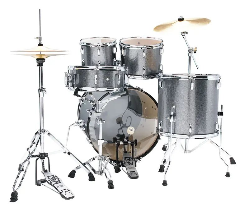 products tama st52h6c css stagestar 5 piece drum kit with cymbals cosmic silver sparkle a116421