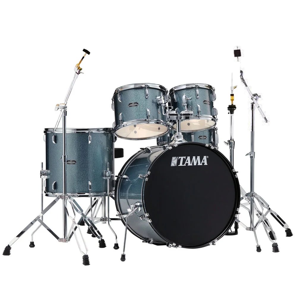 products tama stagestar st52h6 sem 5 piece drum set without cymbals sea blue mist 8483