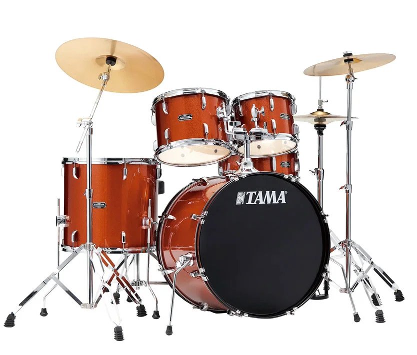 products tama stagestar st52h6c scp 5 piece drum set with cymbals scorched copper sparkle 7872
