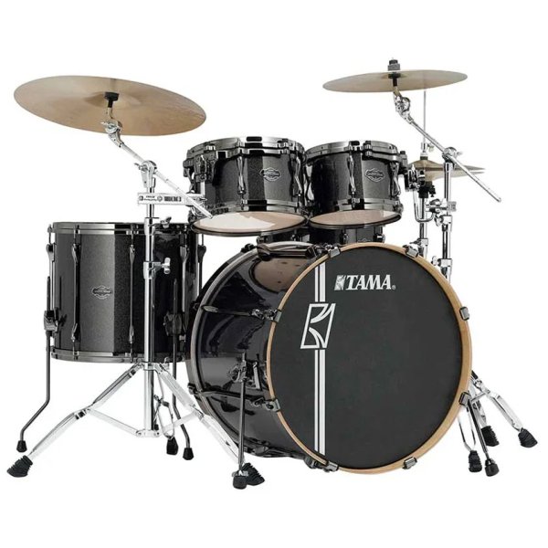 products tama superstar hyperdrive maple mk52hzbns mgd 5 piece drum set midnight gold sparkle 10000