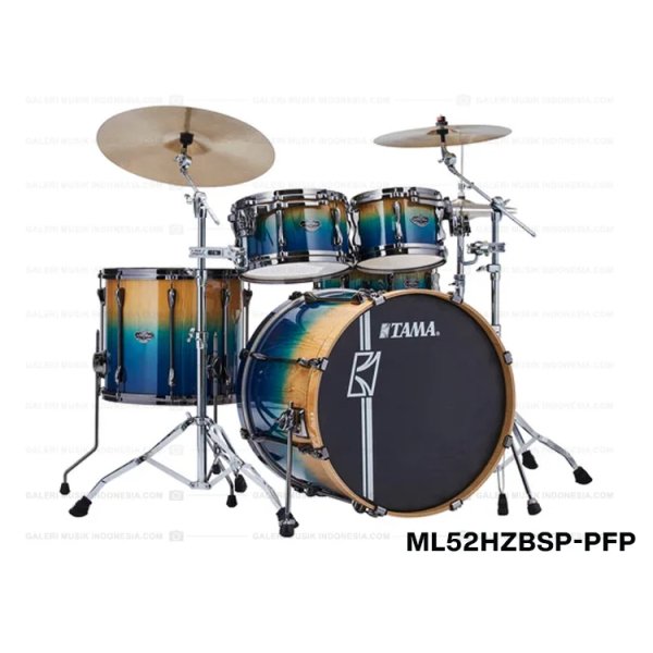 products tama superstar hyperdrive ml52hzbsp pfp limited 5 piece drum kit sapphire fade lacebark pine 9201