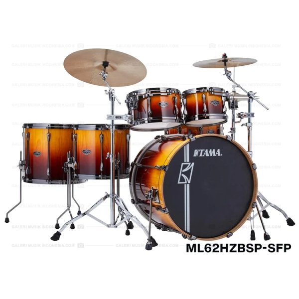 products tama superstar hyperdrive ml62hzbsp sfp limited 6 piece drum kit sunset fade lacebark pine 9222