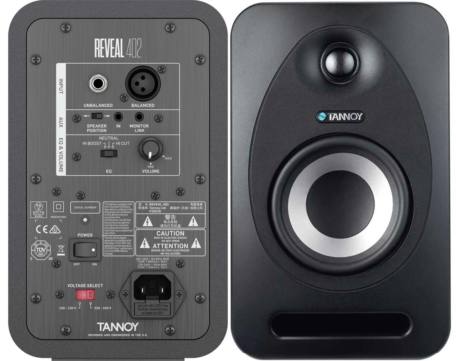 products tannoy reveal 402 powered studio monitors pair 6940 products tannoy reveal 402 powered studio monitors pair 6940