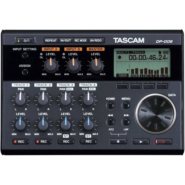 products tascam dp 006 6 track digital pocketstudio multitrack recorder 6149