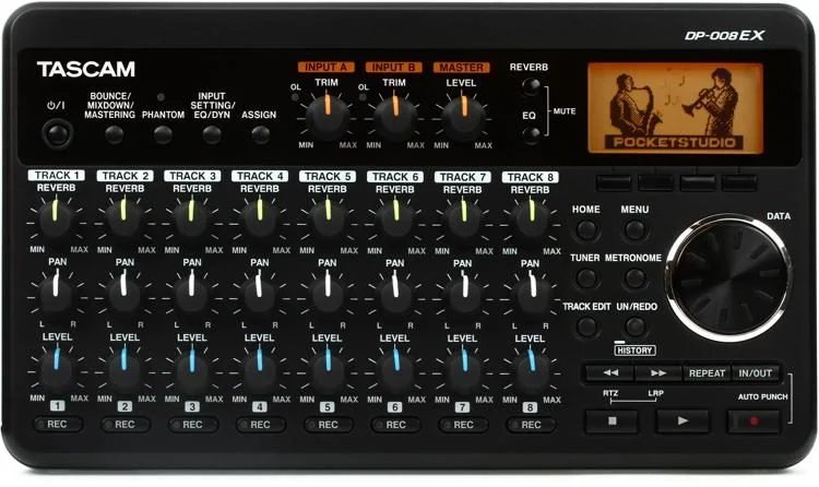 products tascam dp 008ex 8 track digital pocketstudio multitrack recorder 6150 products tascam dp 008ex 8 track digital pocketstudio multitrack recorder 6150