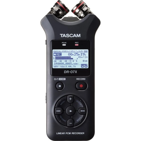 products tascam dr 07x 2 input 2 track portable audio recorder 6132