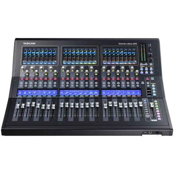 products tascam sonicview 24 channel digital live sound mixer and integrated recorder 8017