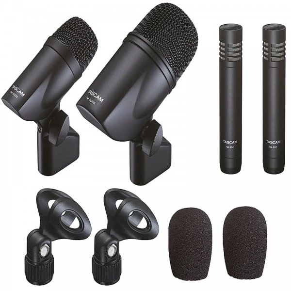 products tascam tm drums drum microphone kit 6140
