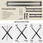 products vesacom ks21 double x keyboard stand a98416