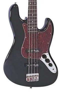 products vintage vj74blk gloss black electric bass 5478