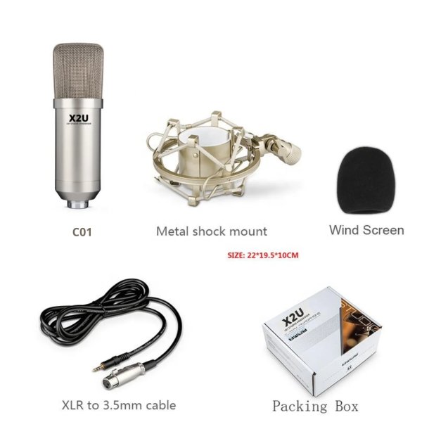 products x2u c01 condenser microphone studio 5911