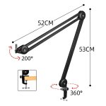 products x2u sb 1 proffesional mount studio microphone boom arm a66015