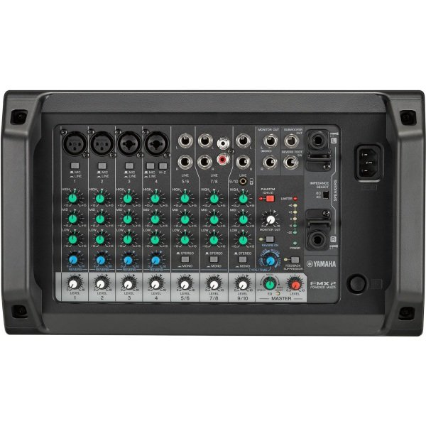 products yamaha emx2 10 input powered mixer with dual 250 watt amp 228