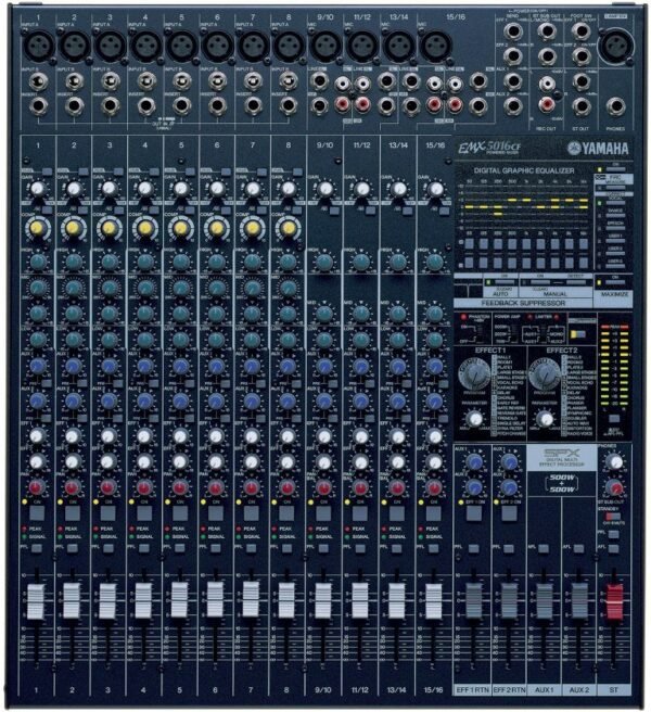 products yamaha emx5016cf 16 channel 1000w powered mixer 230