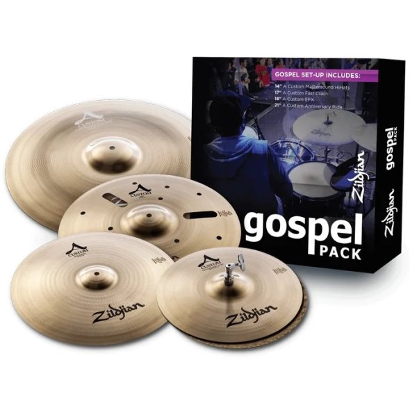 products zildjian ac0801g a custom gospel cymbal set pack 3679