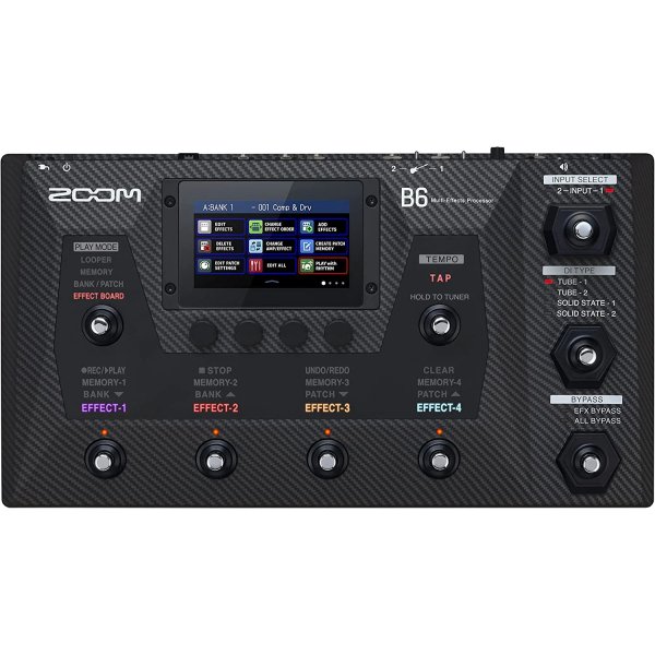 products zoom b6 bass multieffect processor with 4 di boxes 7409