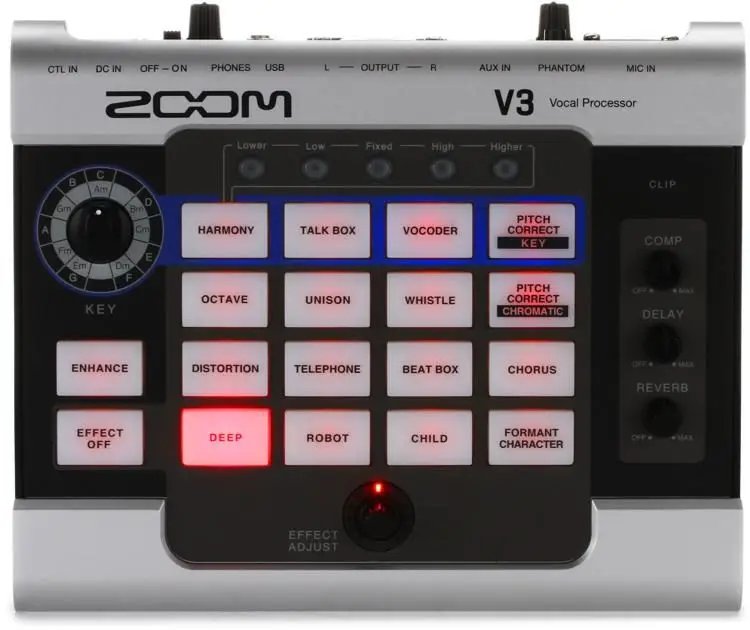 products zoom v3 multi effects vocal processor 6608 products zoom v3 multi effects vocal processor 6608