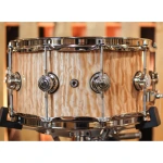 DW Collector's DCESC6514SCXXXX SSC 14×6.5 inch Exotic Snare Drum, ESC Natural Lacquer Over Quilted Maple - Gambar 3