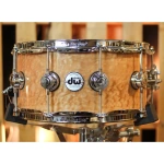 DW Collector's DCESC6514SCXXXX SSC 14×6.5 inch Exotic Snare Drum, ESC Natural Lacquer Over Quilted Maple - Gambar 4