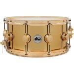 DW Collector's DCMR36514SGX713 Polished Brass 14x6.5 inch Snare Drum with Gold Hardware