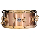 DW Collector’s DCMZ36514SGX721 Brushed Bell 14x6,5 inch Bronze Snare Drum with Gold Hardware