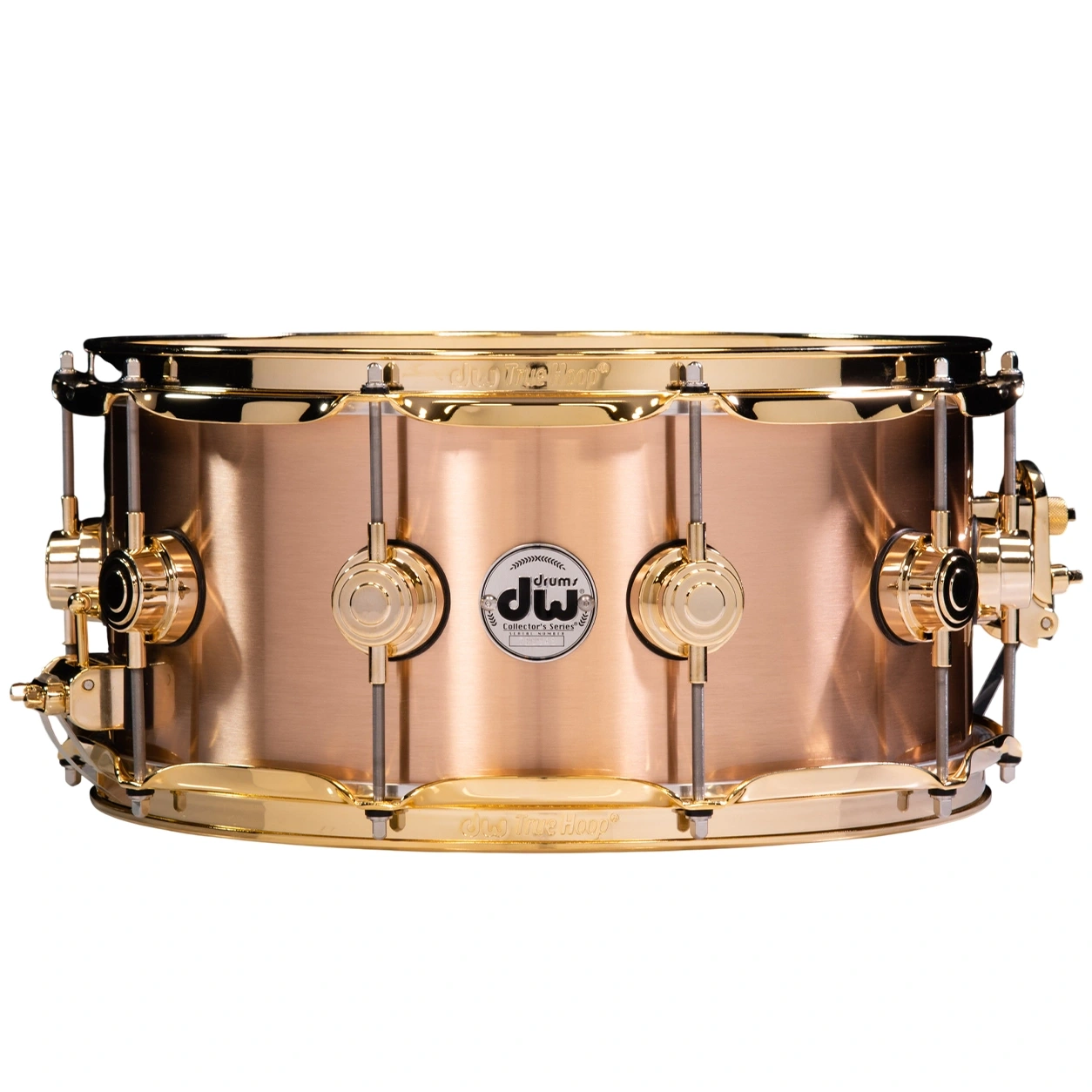 DCMZ36514SGX721 DW Collector’s DCMZ36514SGX721 Brushed Bell 14x6,5 inch Bronze Snare Drum with Gold Hardware - Gambar 1