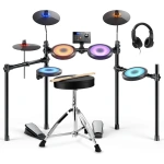 Donner DED-70L Electronic Drum Set with LED Lights