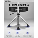 Donner DHT-250 Saddle Hydraulic Drum Throne with Backrest - Gambar 4