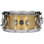 DW Performance DPMR66514SCX713 Polished Brass 14×6.5 inch Snare Drum with Chrome Hardware