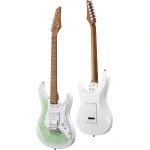 Donner DST-550 Electric Guitar with Gig Bag and Tremolo Bar, Turquoise Burst - Gambar 2