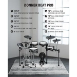 Donner Beat Pro Electronic Drum Set - Gambar 4