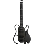 Donner HUSH-X LIVE Travel Headless Electric Guitar MIYAVI Edition, Black - Gambar 2