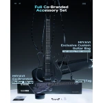Donner HUSH-X LIVE Travel Headless Electric Guitar MIYAVI Edition, Black - Gambar 3