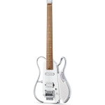 Donner HUSH X LIVE  Travel Headless Electric Guitar, White - Gambar 2