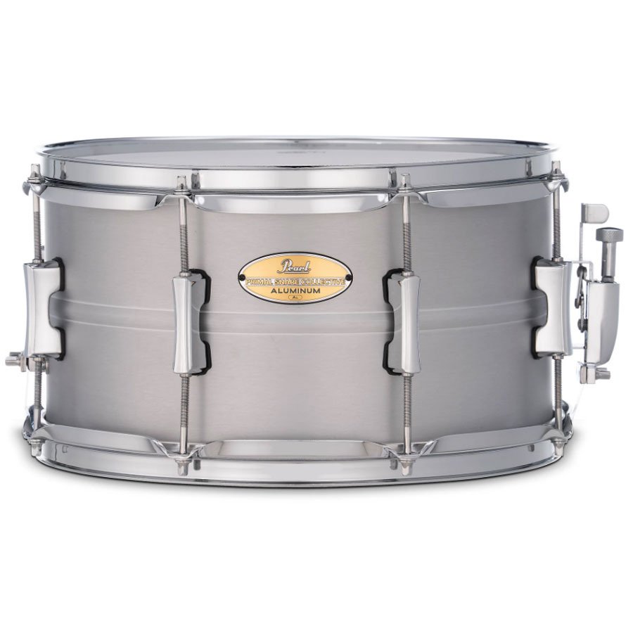 PSC1370A Pearl Primal Collective PSC1370A 13x7inch Snare Drum, Brushed Aluminum - Gambar 1