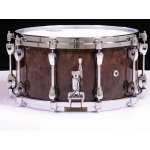 Tama PWB147-GWB 14x7 inch Starphonic Walnut Snare Drum, Gloss Black Walnut Burl Made in Japan - Gambar 2