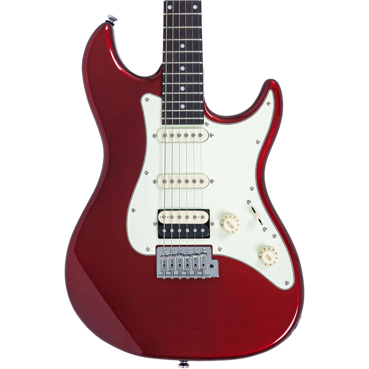 S1-HSS-CAR Sire Larry Carlton S1 HSS New Gen 5way IV Stratocaster Knob, Candy Apple Red - Gambar 1